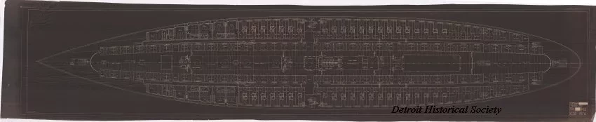 Blueprint - Str. [Steamer] No. ---, Gallery Deck, Joiner Plan