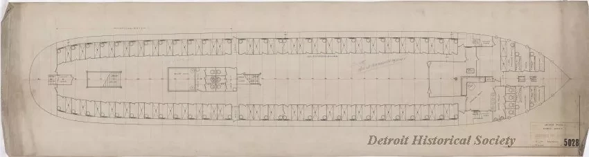Drawing, Technical - Joiner Plan,
Cabin Deck