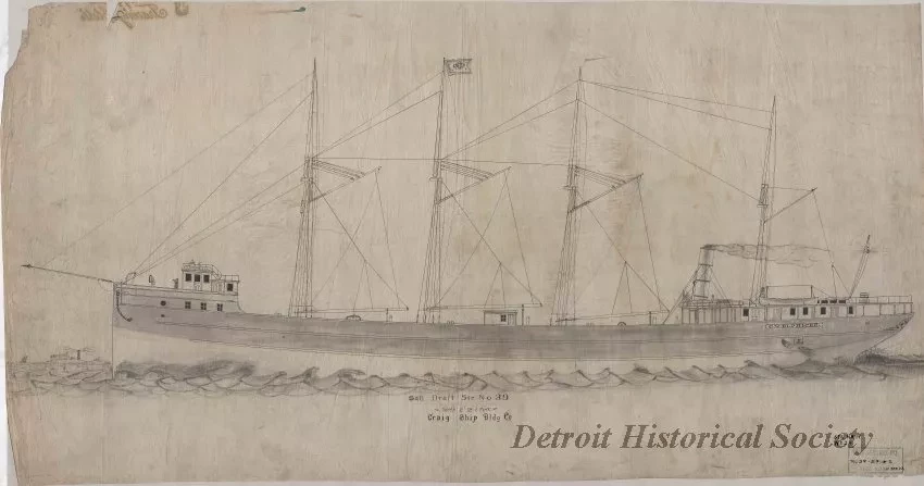 Drawing - Sail Draft Str. No. 39,
Craig Ship Bldg. Co.