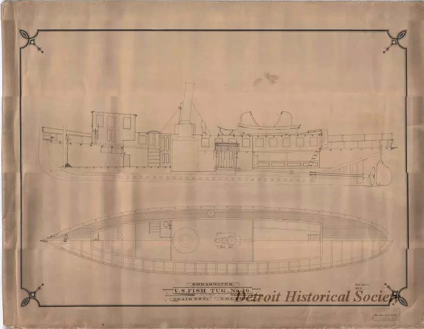 Drawing, Technical - Shearwater, U. S. Fish Tug, No. 46