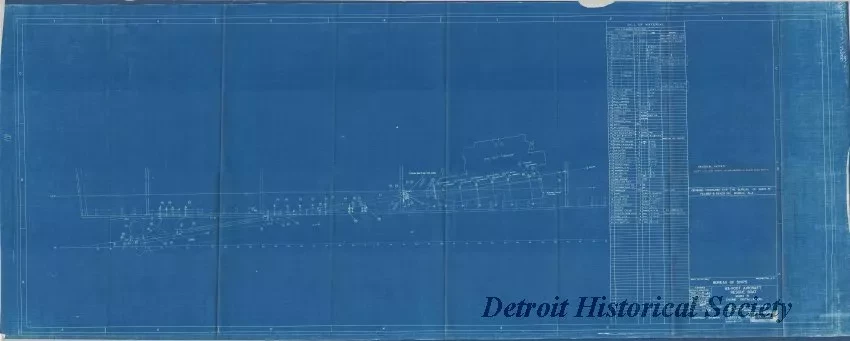 Blueprint - 63 Ft. Aircraft Rescue Boat - Mark 3, 
Engine Installation