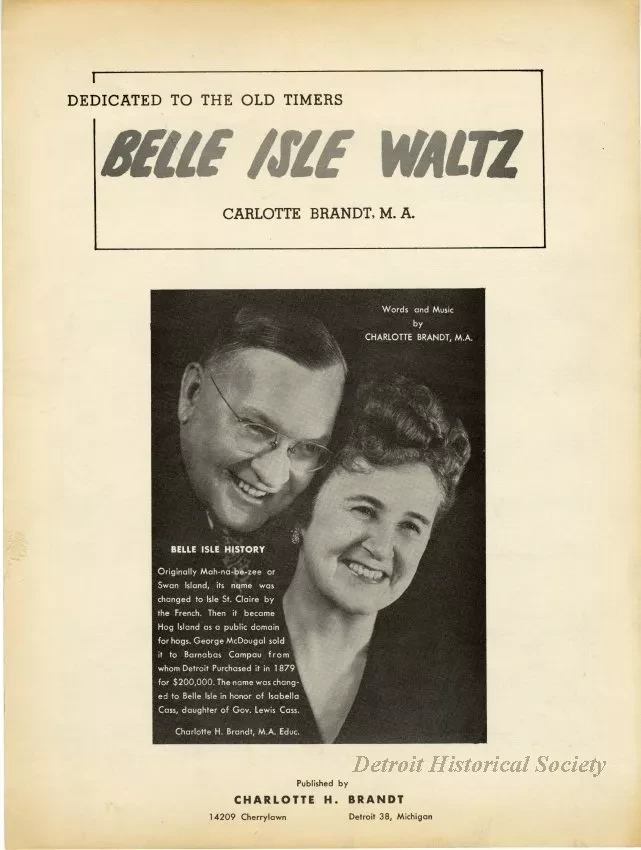 Music, Sheet - Belle Isle Waltz