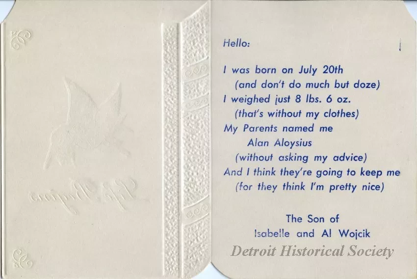 Announcement, Birth