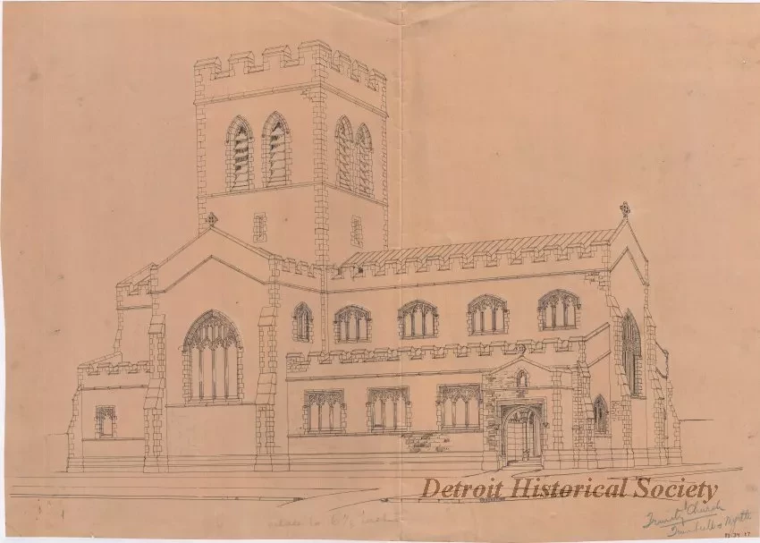 Drawing, Architectural - Trinity Episcopal Church