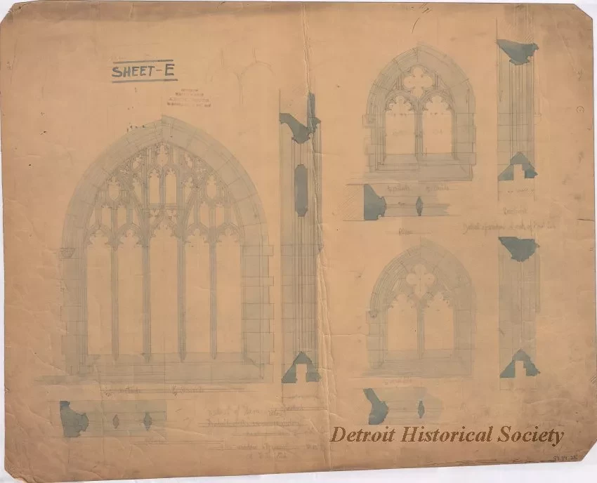 Drawing, Architectural - Sheet E
[Trinity Episcopal Church]