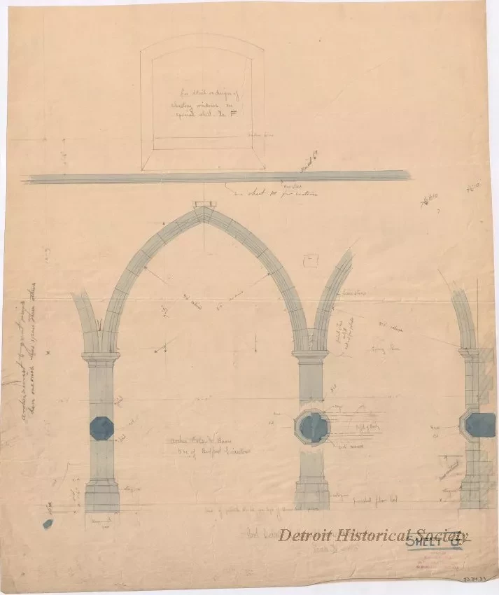 Drawing, Architectural - Sheet G
[Trinity Epipscopal Church]