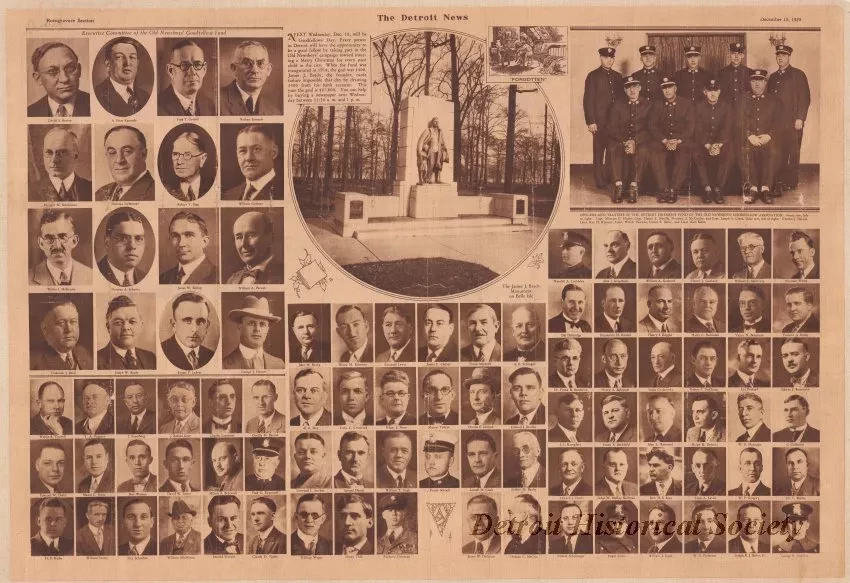 Poster - The Detroit News,
Old Newsboys' Goodfellow Fund