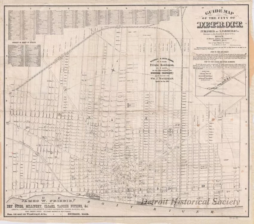 Map - Guide Map of the City of Detroit