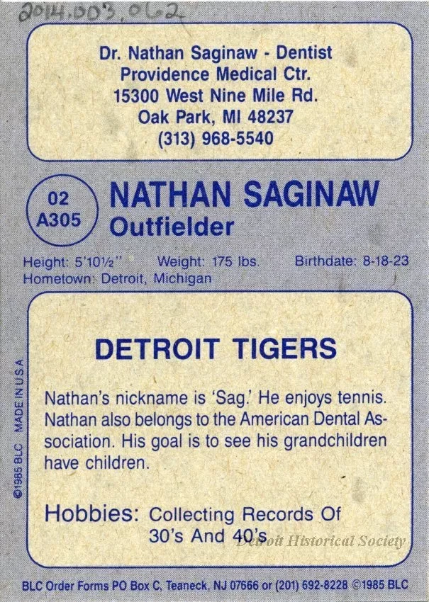 Card, Baseball