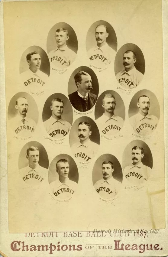 Photograph, Cabinet - Detroit Base Ball Club 1887. Champions of the League