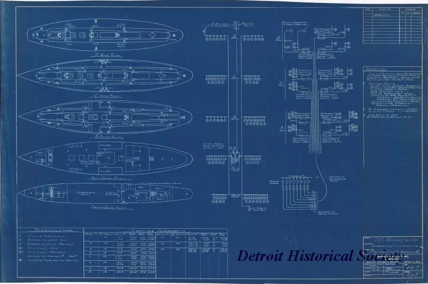 Blueprint - D&C Navigation Co.,
Emergency & Exit Lighting