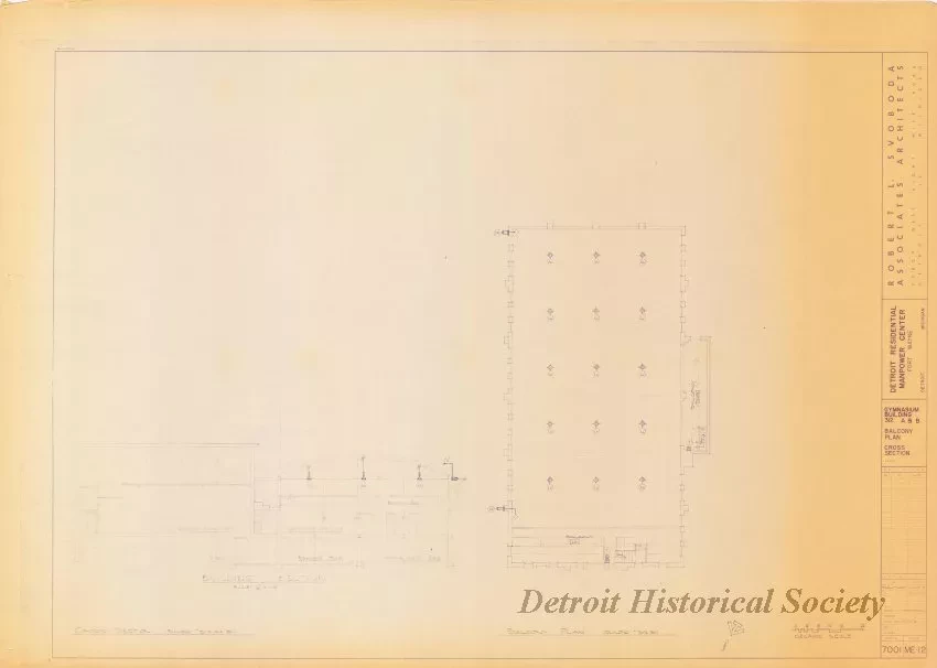 Blueprint - Detroit Residential Manpower Center
Fort Wayne, Detroit, Michigan