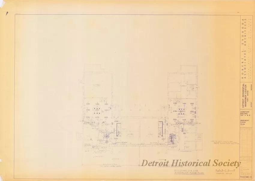 Blueprint - Detroit Residential Manpower Center
Fort Wayne, Detroit, Michigan