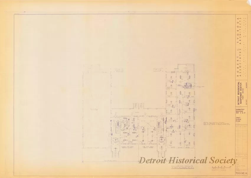 Blueprint - Detroit Residential Manpower Center
Fort Wayne, Detroit, Michigan