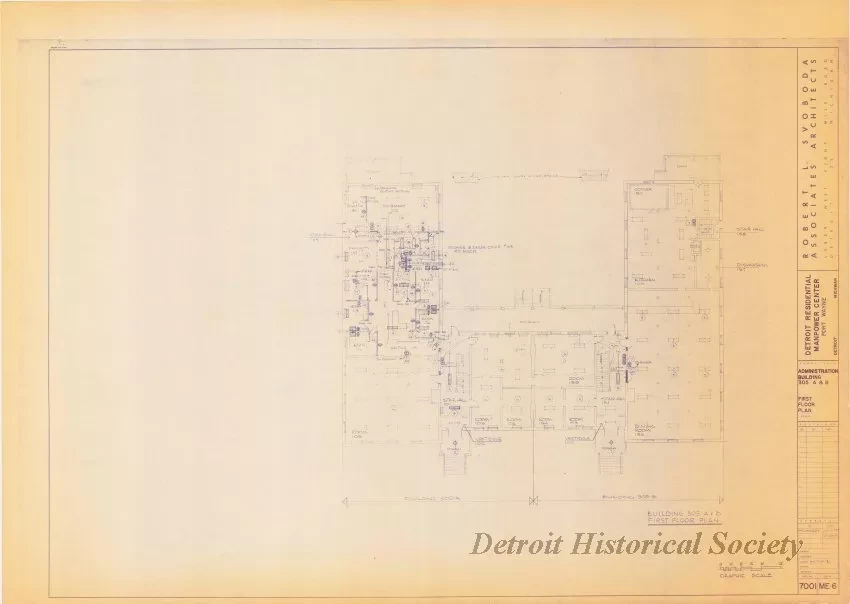 Blueprint - Detroit Residential Manpower Center
Fort Wayne, Detroit, Michigan