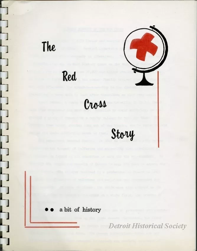 Memorandum - The Red Cross Story, A Bit of History