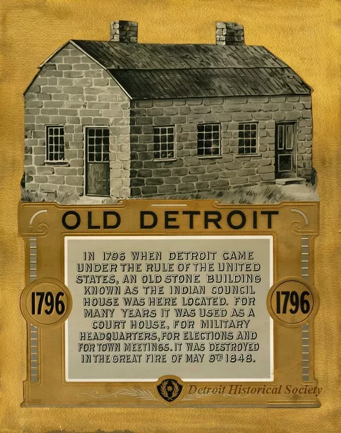 Sign, Informational - Old Detroit