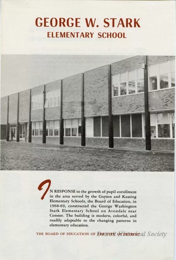 Brochure - George W. Stark Elementary School