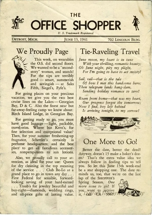 Newsletter - The Office Shopper, June 13, 1941