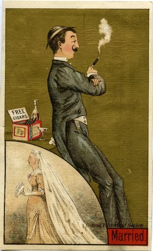 Card, Trade - Before & After Marriage: "Married"