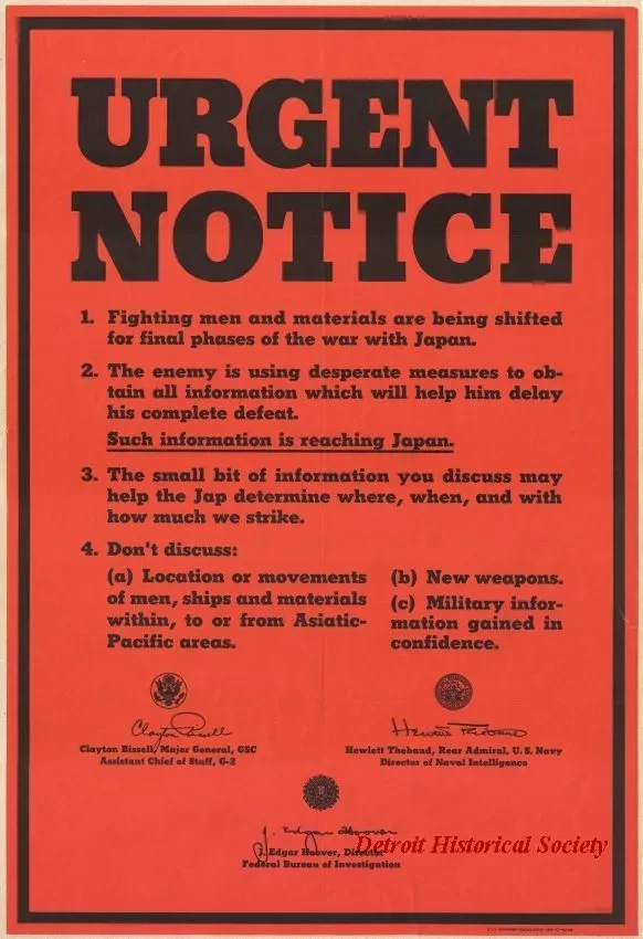 Poster - URGENT NOTICE