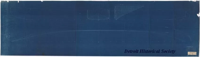 Blueprint - Steamers No. 144 and 145, Line Draft
[SS Eastern States and SS Western States]