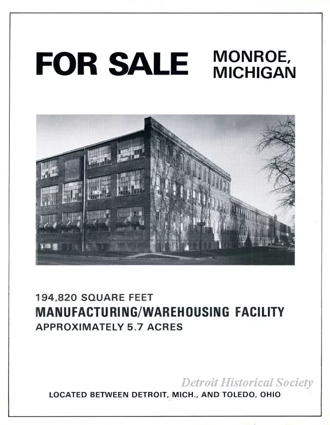 Brochure - For Sale
Monroe, Michigan