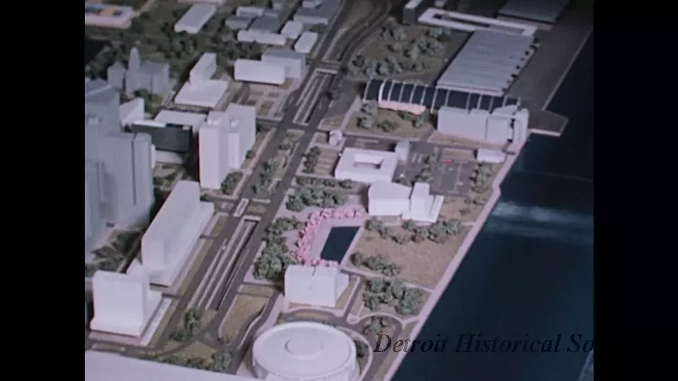 Film, Motion Picture - "Detroit Today and Tomorrow, Detroit Clearing House and the Civic Center" telecast WWJ Jan 12 1958