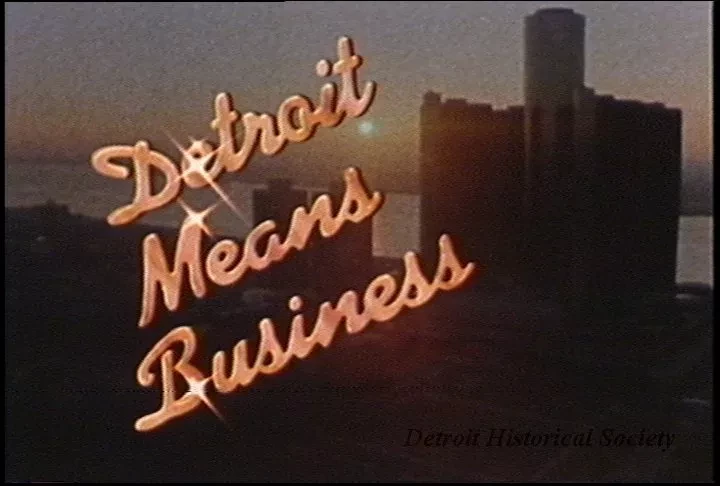 U-Matic - Urban Communications, "Detroit Means Business," W.O. # 00131, 4-29-1982