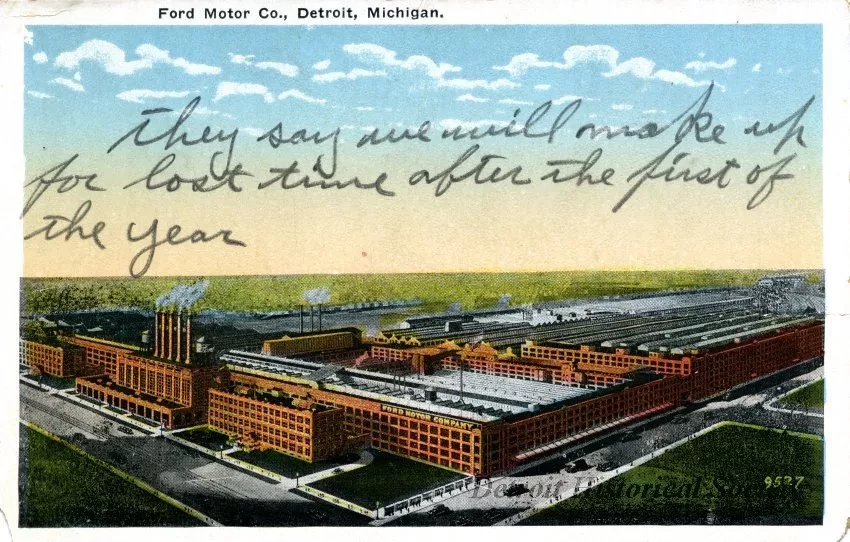 Postcard - Ford Motor Co., Detroit, Mich.