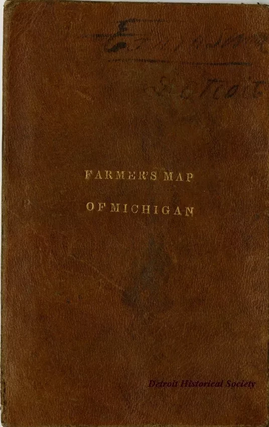 Map - An Improved Edition of a Map of the Surveyed Part of the Territory of Michigan by Silas Farmer, 1835