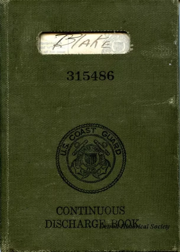 Book, Discharge - United States Coast Guard Continuous Discharge Book No. 315486
