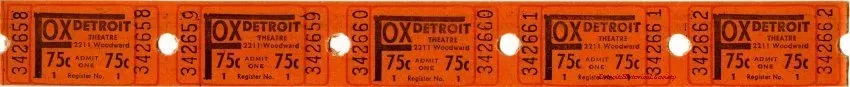 Ticket, Admission - Fox Theatre