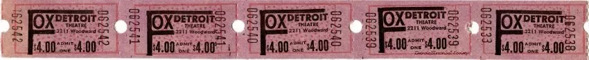 Ticket, Admission - Fox Theatre