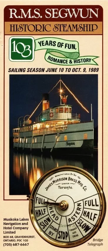 Brochure - R.M.S. Segwun
Historic Steamship