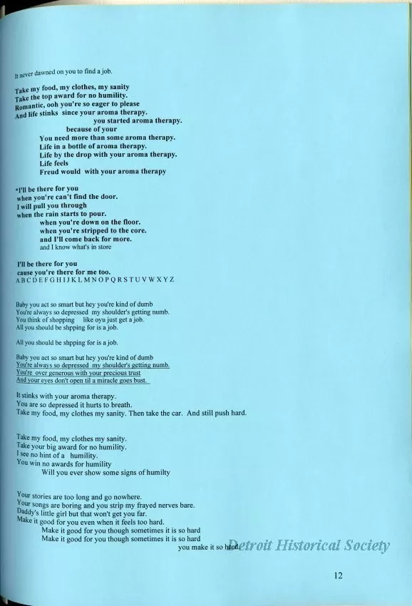 Lyrics, Song - Friends Like Us