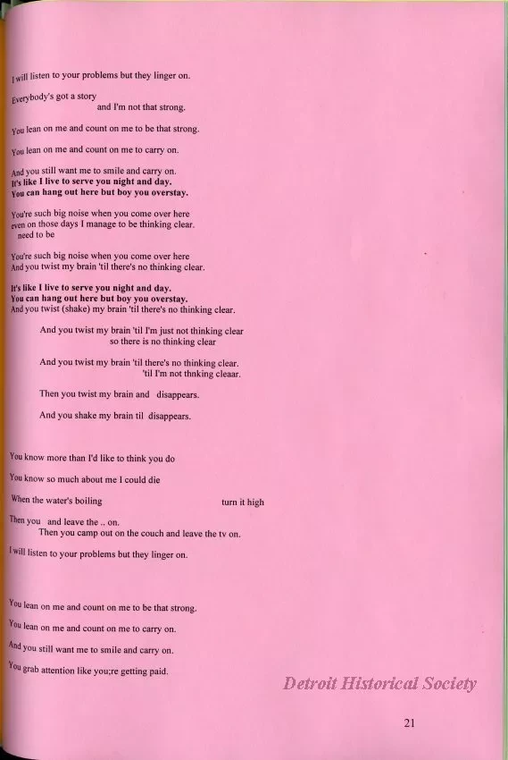 Lyrics, Song - Friends Like Us