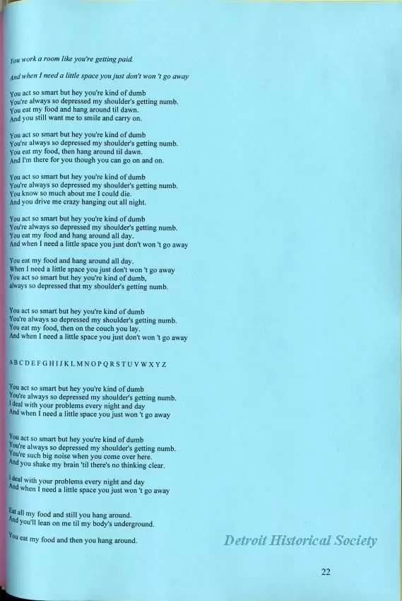 Lyrics, Song - Friends Like Us