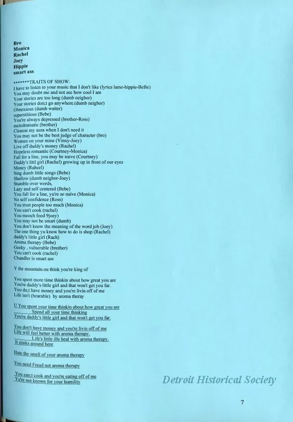 Lyrics, Song - Friends Like Us