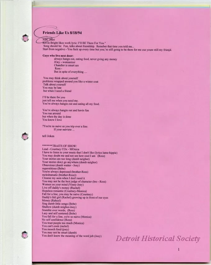 Lyrics, Song - Friends Like Us