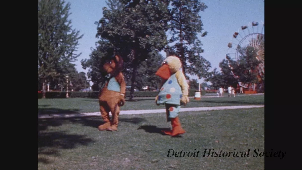 Film, Motion Picture - Aug 31 1-3 Work Print with Taped Sections - Boblo Park - On Lab Cores