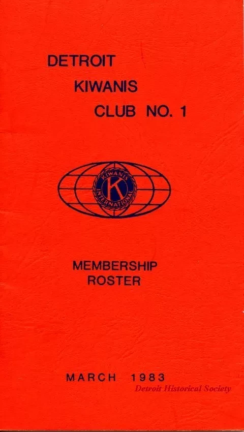Roster - Detroit Kiwanis Club No. 1
Membership Roster