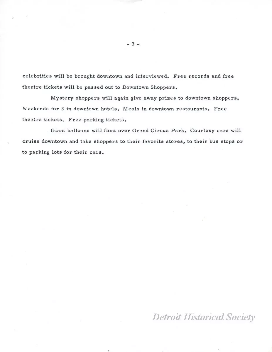 Letter - News Bulletin
Central Business District Association