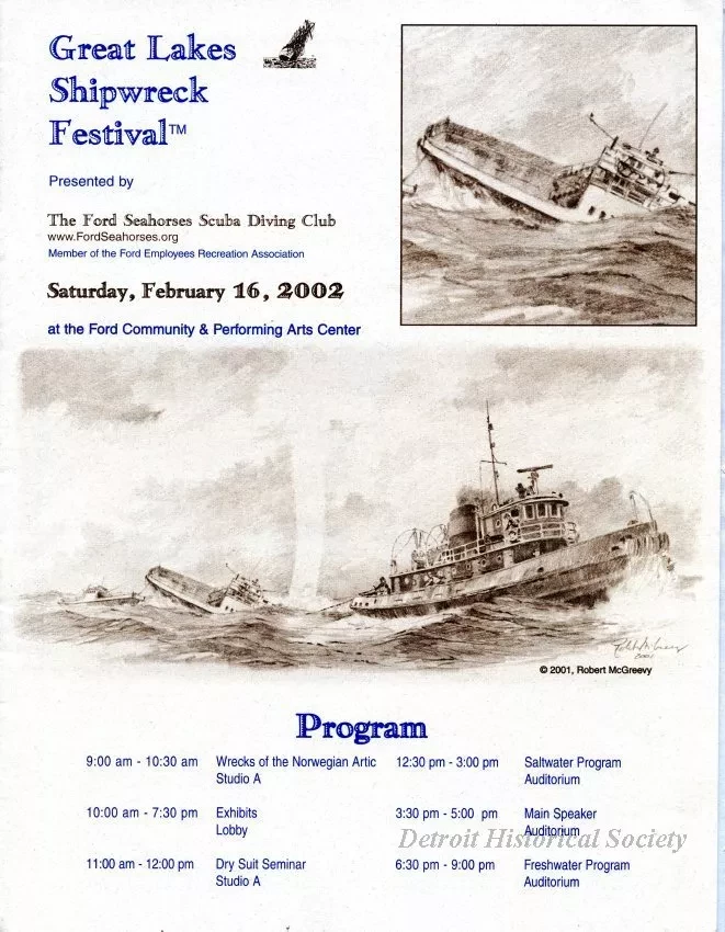 Program - Great Lakes Shipwreck Festival