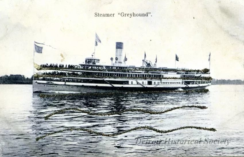 Postcard - Steamer "Greyhound"