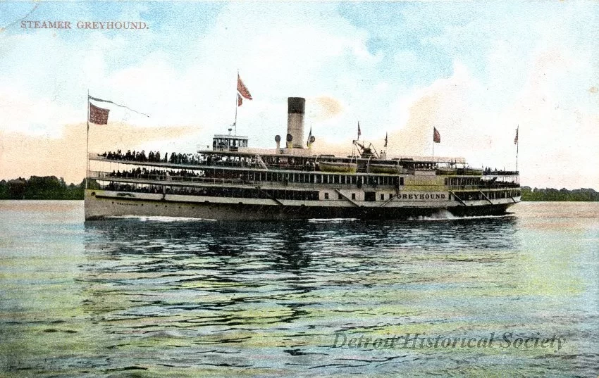 Postcard - Steamer Greyhound, White Star Line