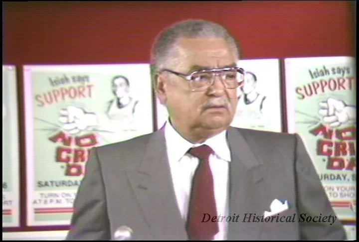 U-Matic - No Crime Day News Conference
Sept. 4, 1986 11 a.m.
Tape #1
Raw Footage