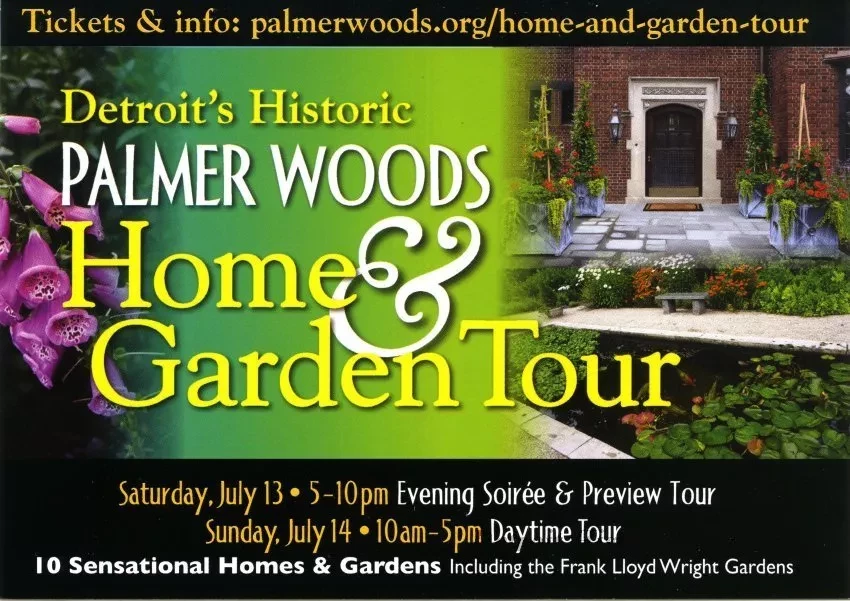 Card, Advertising - Detroit's Historic Palmer Woods Home & Garden Tour