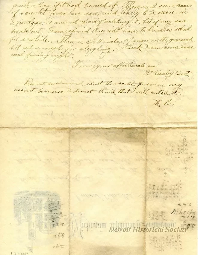 Letter - Michigan Military Academy
