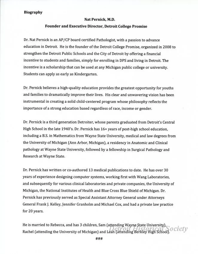 Folder, File - The Detroit College Promise